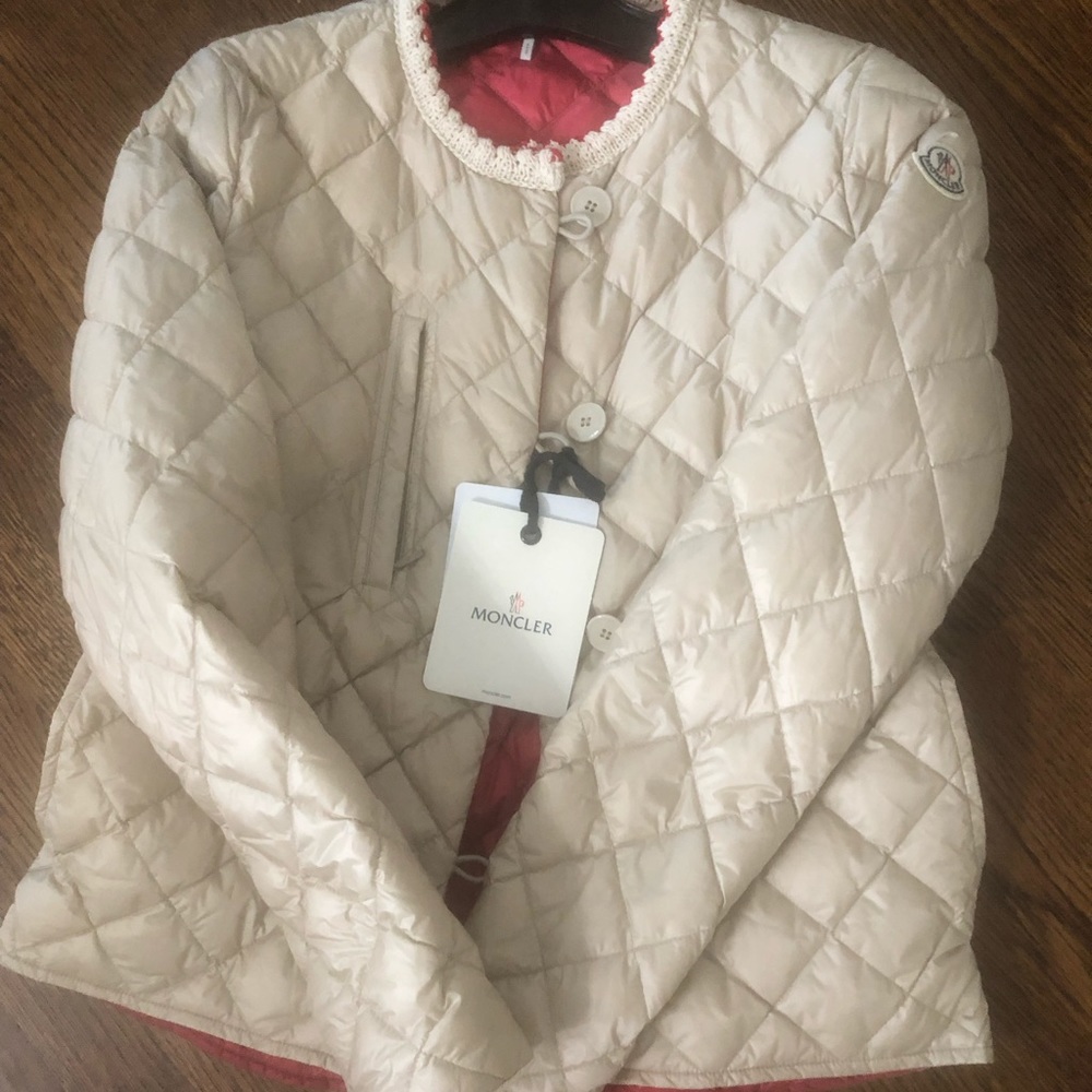Authentic NEW  with tags MONCLER CREME JACKET